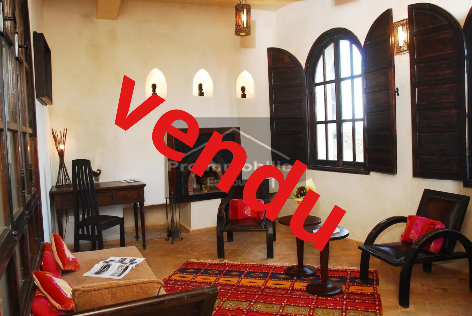 – Vendu – 23-08-09-VR Beautiful Riad of 250 m² for sale in Essaouira Roof terrasse