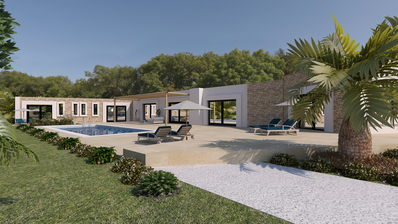 23-07-05-VV Très belle villa moderne 290 m² terrain 2385 m² contemporaine en cours de finition