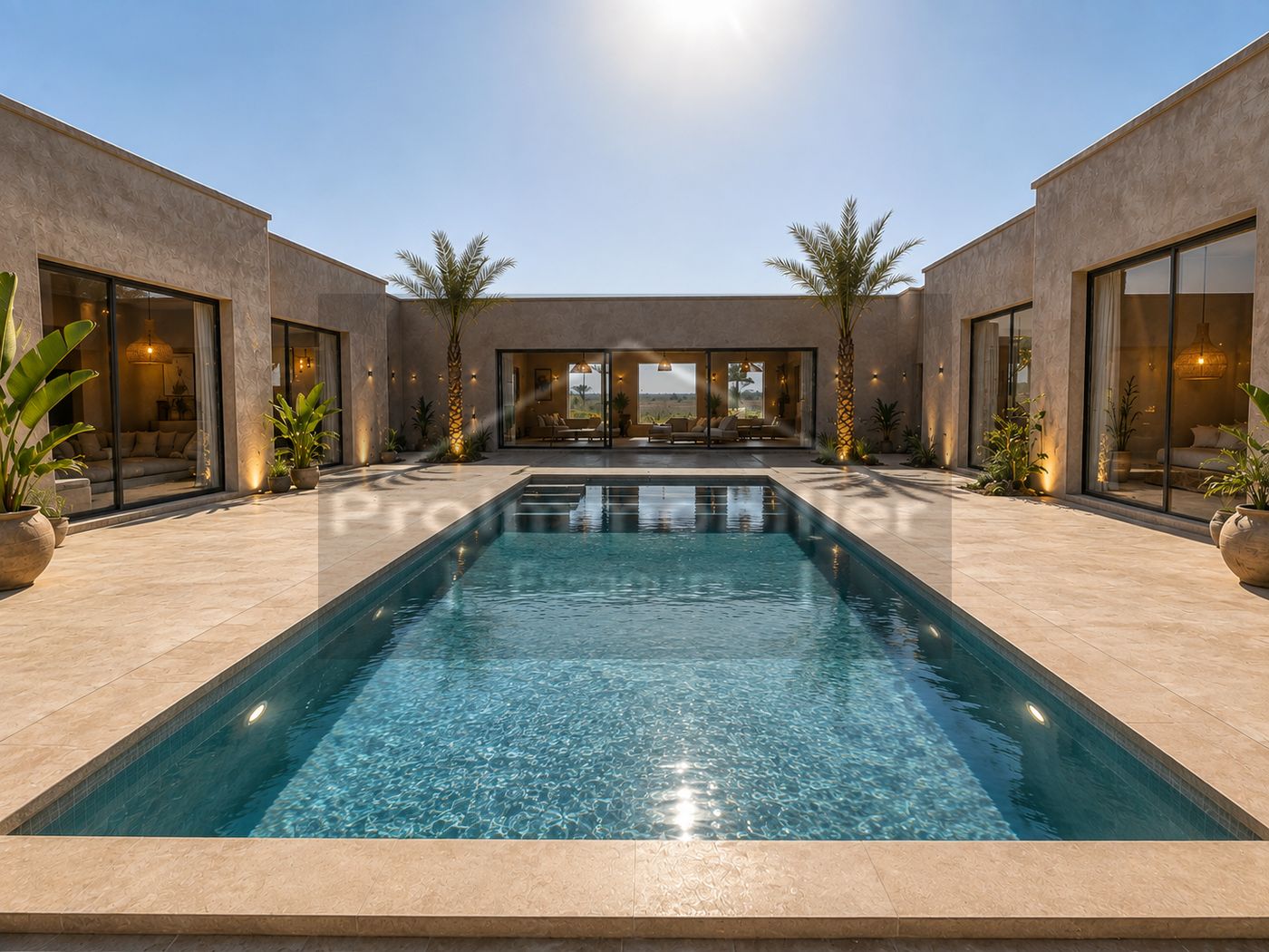 26-08-02-VM Elégante villa neuve avec piscine sur 1000 de terrain- El Ghazoua